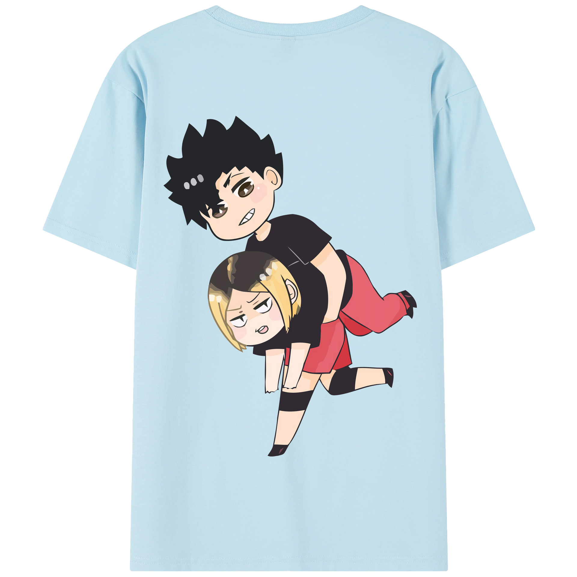 （画像用） ハイキュー!! Haikyu!! 綿100％半袖Tシャツ（背面プリント）